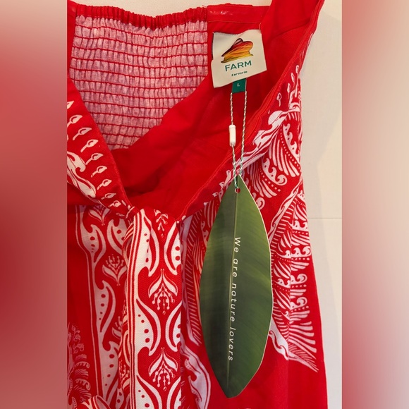 FARM Rio Red Textured Dress - Picture 3 of 7